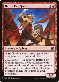 MTG Magic the Gathering Battle Cry Goblin (AFR-132/3034) The List LP - Image 1