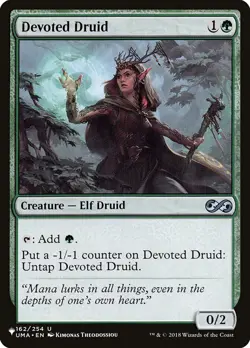 MTG Magic the Gathering Devoted Druid (782/1104) The List NM - Image 1