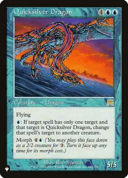 MTG Magic the Gathering Quicksilver Dragon (ONS-103/2869) The List LP - Image 1