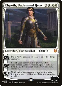MTG Magic the Gathering Elspeth, Undaunted Hero (728/1104) The List LP - Image 1