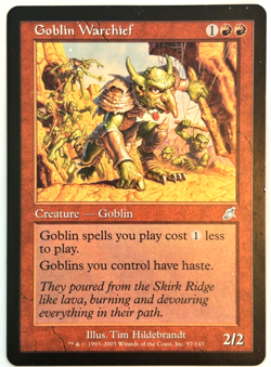 Goblin Warchief 97 Magic Scourge 2003 MTG Magic The Gathering LP Card A - Image 1