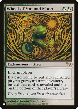 MTG Magic the Gathering Wheel of Sun and Moon (SHM-243/2851) The List LP - Image 1