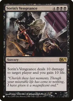 MTG Magic the Gathering Sorin's Vengeance (M12-111/3168) The List LP - The List - Image 1
