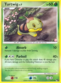 Pokemon Turtwig (17/17) POP Series 9 HP - Image 1