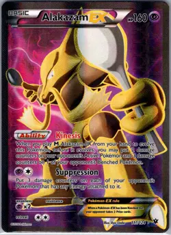 Alakazam EX (Full Art) 117/124 XY - Fates Collide - Pokemon Card - NM - Image 1