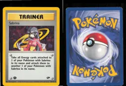 Sabrina 110/132 Rare Gym Challenge Pokemon 1st Edition Moderately Played - Image 3