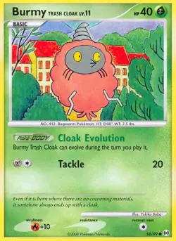 Pokemon Burmy Trash Cloak (58/117) Arceus LP - Image 1