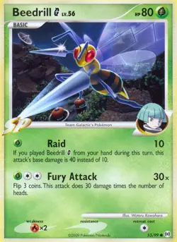 Pokemon Beedrill G (53/111) Arceus LP - Image 1