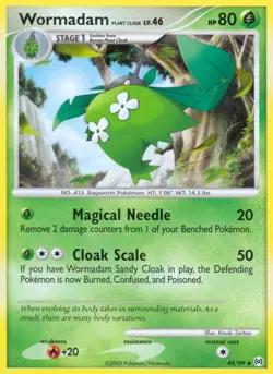 Pokemon Wormadam Plant Cloak (49/117) Arceus NM - Image 1