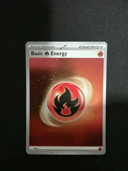 BASIC ENERGY - FIRE - COSMO HOLO - 151 - #002 - POKEMON CARD - Image 1