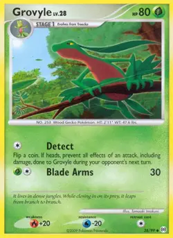 Pokemon Grovyle (38/119) Arceus DMG REVERSE HOLO - Image 1