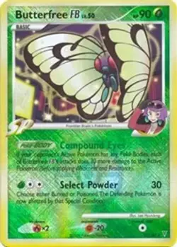 Pokemon Butterfree FB (17/178) Supreme Victors LP REVERSE HOLO- League Promo - Image 1