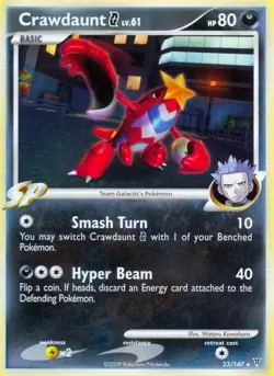 Pokemon Crawdaunt G (23/178) Supreme Victors HP REVERSE HOLO - Image 1