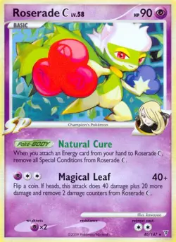 Pokemon Roserade C (40/178) Supreme Victors LP - Image 1