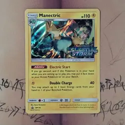 Manectric SM130 Prerelease Black Star Promo Holo NM Pokemon Card English - Image 1