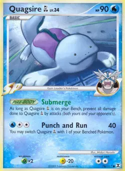Pokemon Quagsire GL (76/131) Rising Rivals LP - Image 1