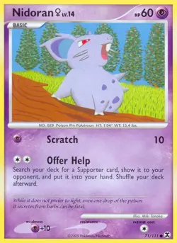 Pokemon Nidoran (71/131) Rising Rivals LP - Image 1