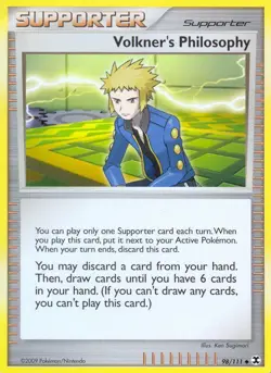 Pokemon Volkner's Philosophy (98/131) Rising Rivals LP - Image 1
