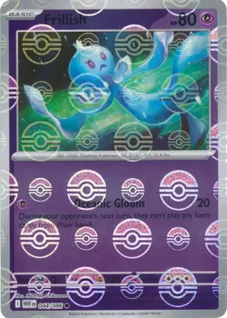Pokemon Frillish (Poke Ball Pattern) (44/325) White Flare NM REVERSE HOLO - Image 1