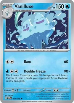 Pokemon Vanilluxe (29/325) White Flare LP REVERSE HOLO - Image 1