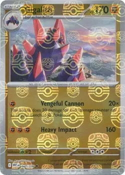 Pokemon Gigalith (48/325) White Flare NM REVERSE HOLO- Master Ball Pattern - Image 1