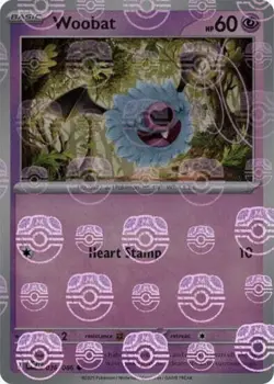 Pokemon Woobat (36/325) White Flare NM REVERSE HOLO- Master Ball Pattern - Image 1