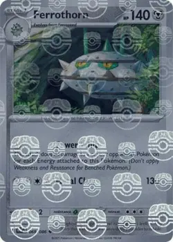 Pokemon Ferrothorn (69/330) White Flare NM REVERSE HOLO- Master Ball Pattern - Image 1