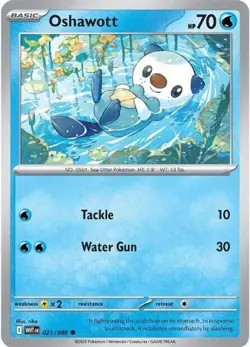 Pokemon Oshawott (21/325) White Flare LP HOLO - Image 1