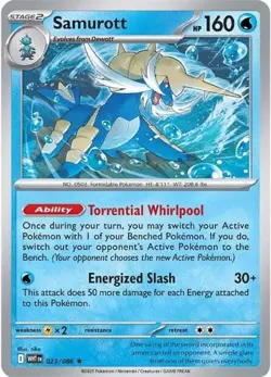 Pokemon Samurott (23/325) White Flare NM HOLO - Image 1