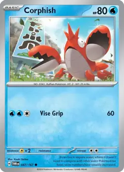 Pokemon Corphish (47/289) Twilight Masquerade NM REVERSE HOLO - Image 1