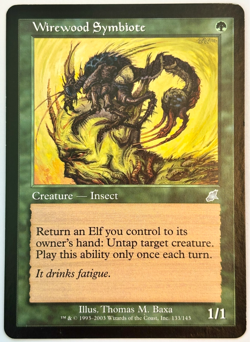 Wirewood Symbiote 133 Magic Scourge 2003 MTG Magic The Gathering LP Card B - Image 1