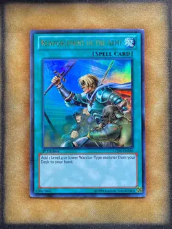 Yugioh Reinforcement of the Army LCJW-EN286 Ultra Rare 1st Ed MP - Image 1