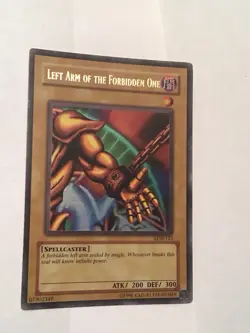 Left Arm of the Forbidden One LOB-123 Unlimited Edition NM Exodia - Image 1