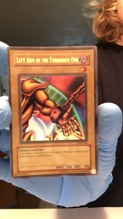 Left Arm of the Forbidden One LOB-123 Unlimited Edition NM Exodia - Image 2
