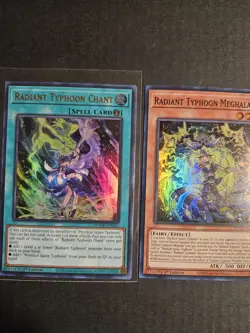 Yugioh Radiant Typhoon Chant Ultra Rare Dood-en061 + Meghala - Image 1