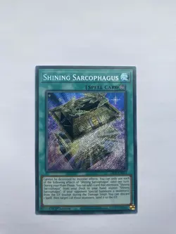 Shining Sarcophagus LEDE-EN051 Secret Rare Near Mint 1st Edition Yugioh - Image 1