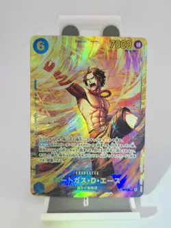 One Piece ☠ CCG Portgas D. Ace OP13-119 Alt Art Japanese *CLEAN - Image 1