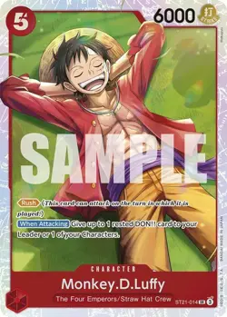 One Piece Monkey.D.Luffy (014) (ST21-014/33) Starter Deck 21 EX Gear 5 NM FOIL - Image 1