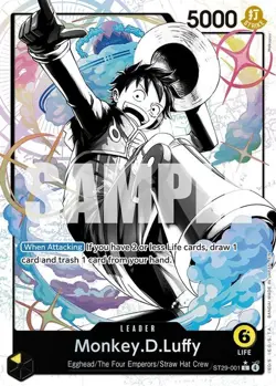 One Piece Monkey.D.Luffy (ST29-001/31) Starter Deck 29 Egghead LP FOIL- Parallel - Image 1