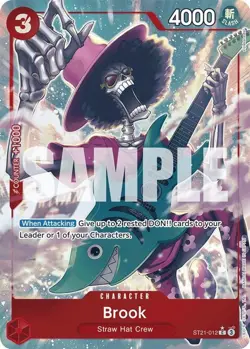 One Piece Brook (Parallel) (ST21-012/33) Starter Deck 21 EX Gear 5 NM FOIL - Image 1