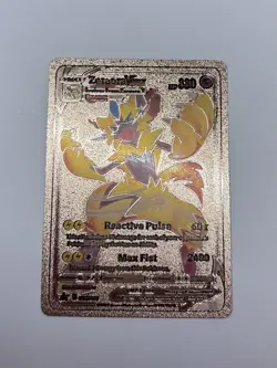 Zeraora VMAX Rose Gold Foil Card Fan Art Display Card HP330 NM/M - Image 1