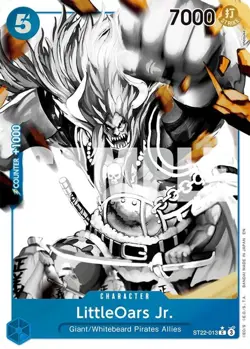 One Piece LittleOars Jr. (ST22-013/31) Starter Deck 22 Ace & Newgate NM FOIL- - Image 1