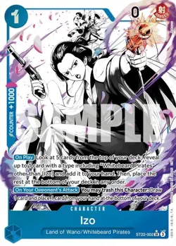 One Piece Izo (ST22-002/31) Starter Deck 22 Ace & Newgate NM FOIL- Parallel - Image 1
