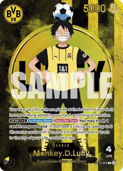 Monkey.D.Luffy (BVB x One Piece Campaign) (ST13-003/47) opcst-13 NM FOIL - Image 1