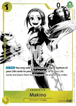 One Piece Makino (Parallel) (ST13-012/47) Ultra Deck The Three Brothers NM FOIL - Image 1