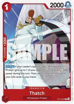 One Piece Thatch (ST15-004/5) Starter Deck 15 RED Edward.Newgate NM - Image 1