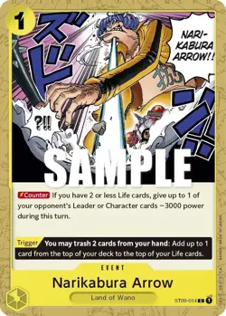 One Piece Narikabura Arrow (ST09-014/18) Starter Deck 09 Yamato LP - Image 1
