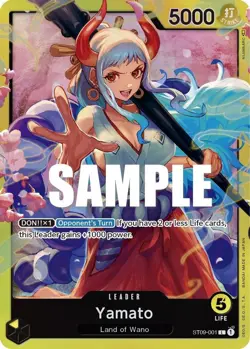 One Piece Yamato (001) (ST09-001/18) Starter Deck 09 Yamato NM FOIL - Image 1