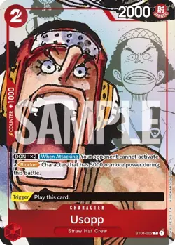 One Piece Usopp (ST01-002/79) Starter Deck 01 Straw Hat Crew NM FOIL - Image 1