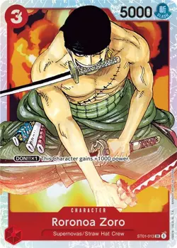 One Piece Roronoa Zoro (ST01-013/79) Starter Deck 01 Straw Hat Crew NM FOIL - Image 1